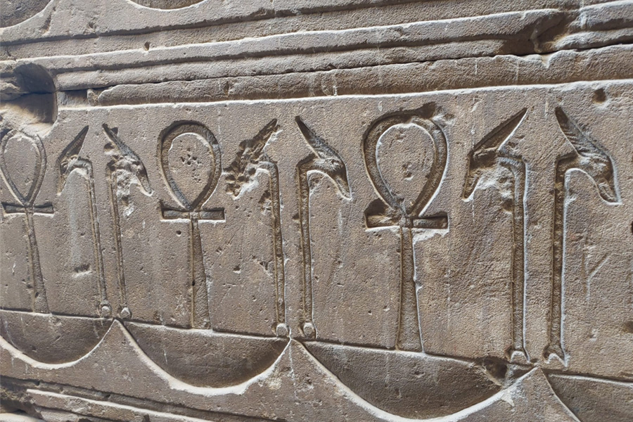Jeroglíficos, Templo de Edfu, Egipto
